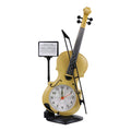 Violin Design Alarm Clock-Creative Bedside Clock for Music Lovers~5224-6
