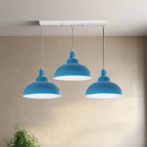 3 Way Adjustable Pendant Light Metal Retro Hanging Light ~4299-0