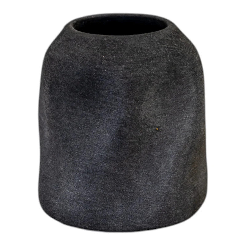 Grey Textured Small Sculptured Vase