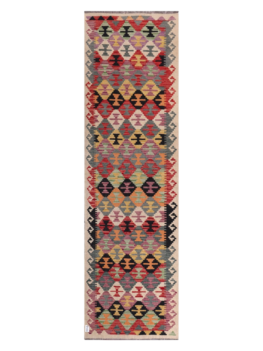 Maimana Kilim Runner - 294 × 86 cm (9'8" x 2'10")