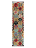 Maimana Kilim Runner - 296 × 80 cm (9'9" x 2'7")