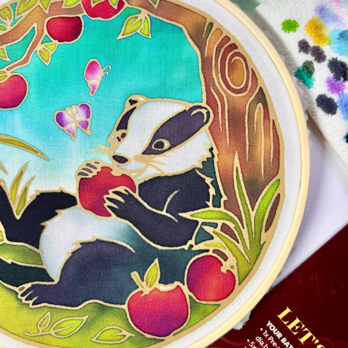 Mr. Brock's Picnic | Batik Craft Kit | Hand-Waxed DIY Art Kit UK