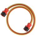 Premium Garden Hose Yellow with Orange Lock Connectors for Garden Irrigation Kit-0