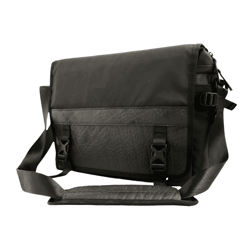 Nomad Voyager Recycled Rubber & Army Canvas Vegan Messenger Bag