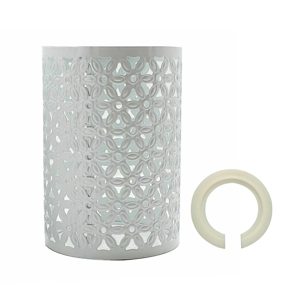 White Drum Metal Wire Cage Ceiling Pendant Lampshade~1999-1