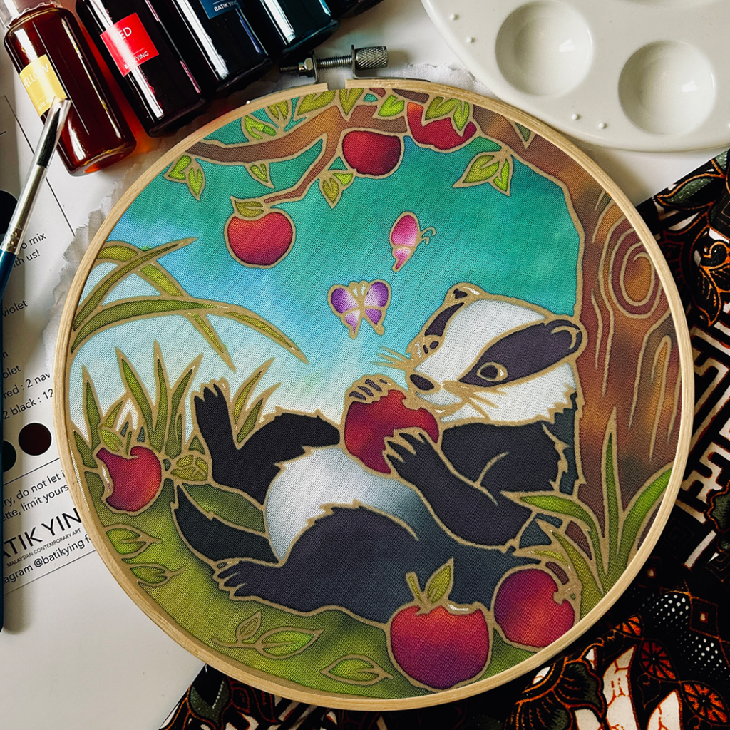 Mr. Brock's Picnic | Batik Craft Kit | Hand-Waxed DIY Art Kit UK