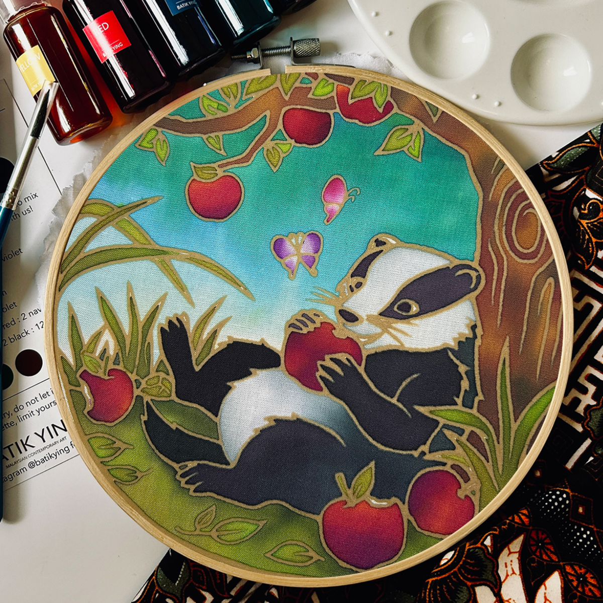 Mr. Brock's Picnic | Batik Craft Kit | Hand-Waxed DIY Art Kit UK