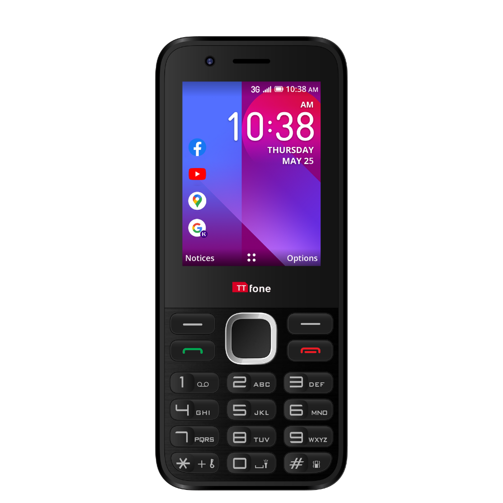 Used - TTfone TT240 with USB Cable, Vodafone SIM Card