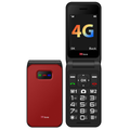 Used - TTfone TT760 4G Red with USB Cable, Three SIM