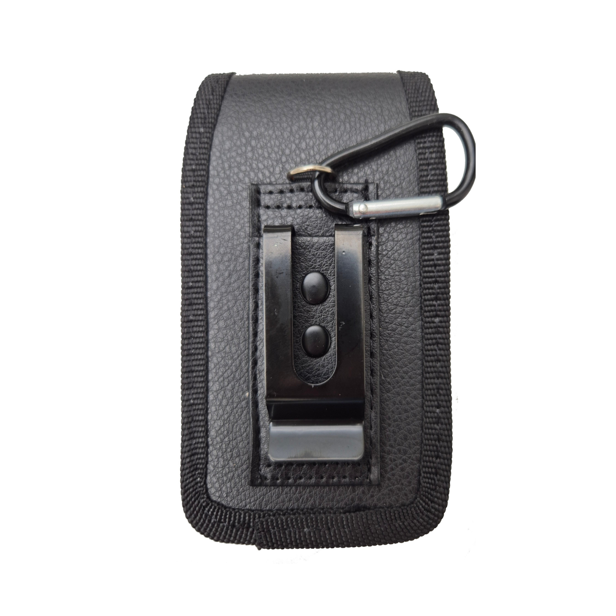 TTfone TTCD5 Faux Leather Holster Case for TT990 – Protective Carry Pouch with Belt Loop, Carabiner Clip & Secure Fastening