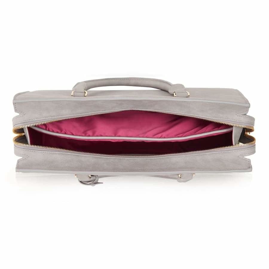 Aricia Grey Vegan Laptop Bag