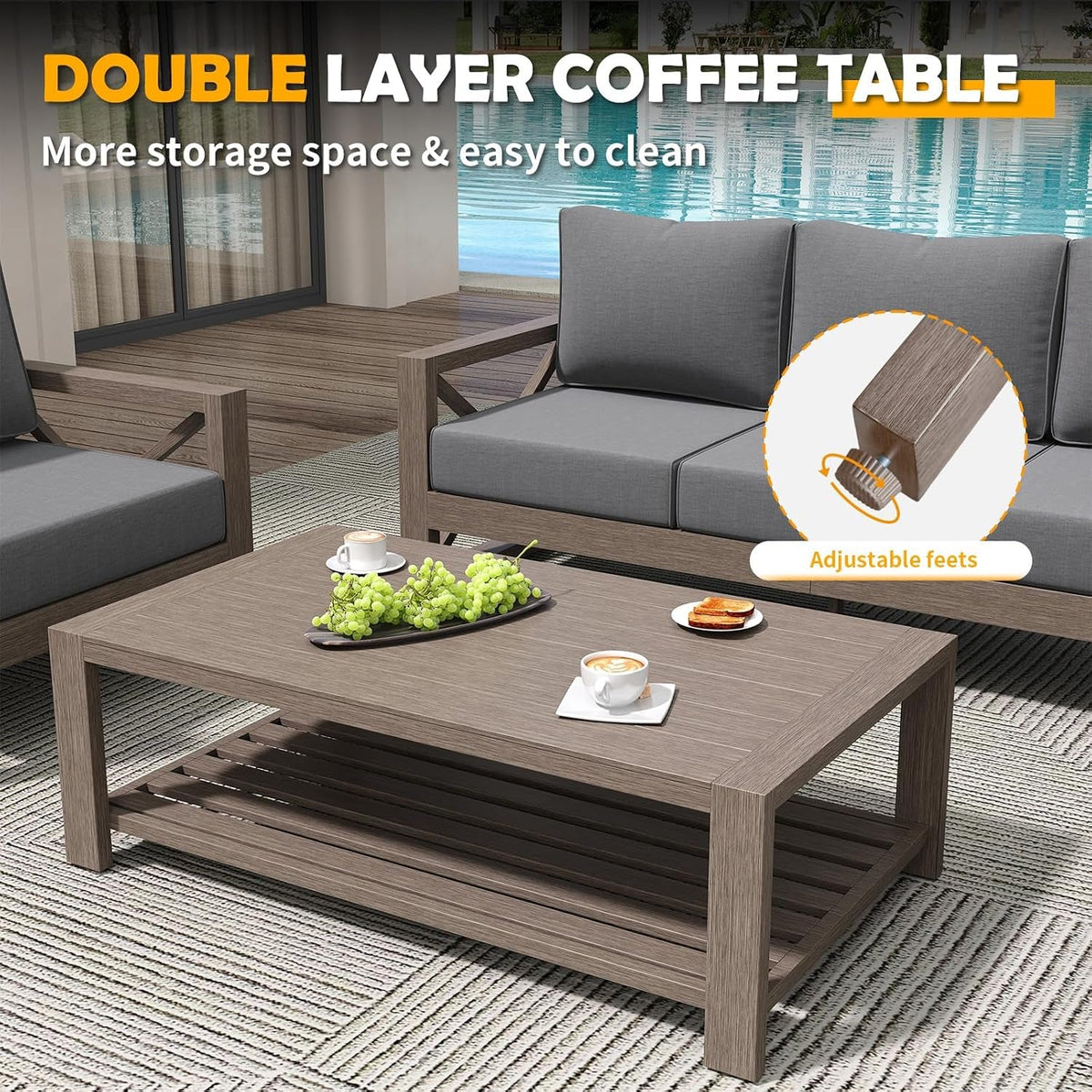 Aluminum Patio Furniture Set With Cushions Outdoor Furniture