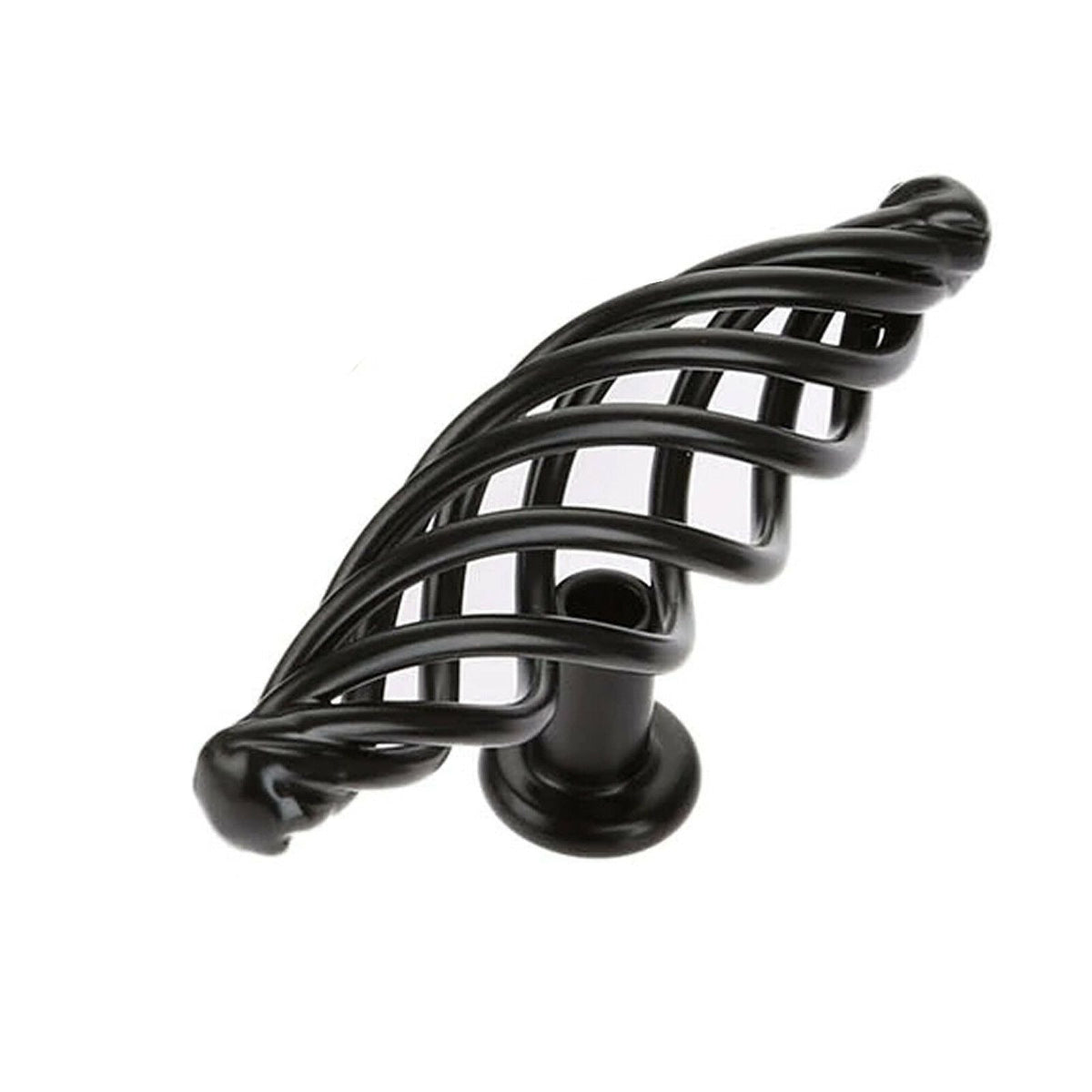Vintage Black  Cabinet  Kitchen Birdcage Furniture Handles pulls ~2416-5
