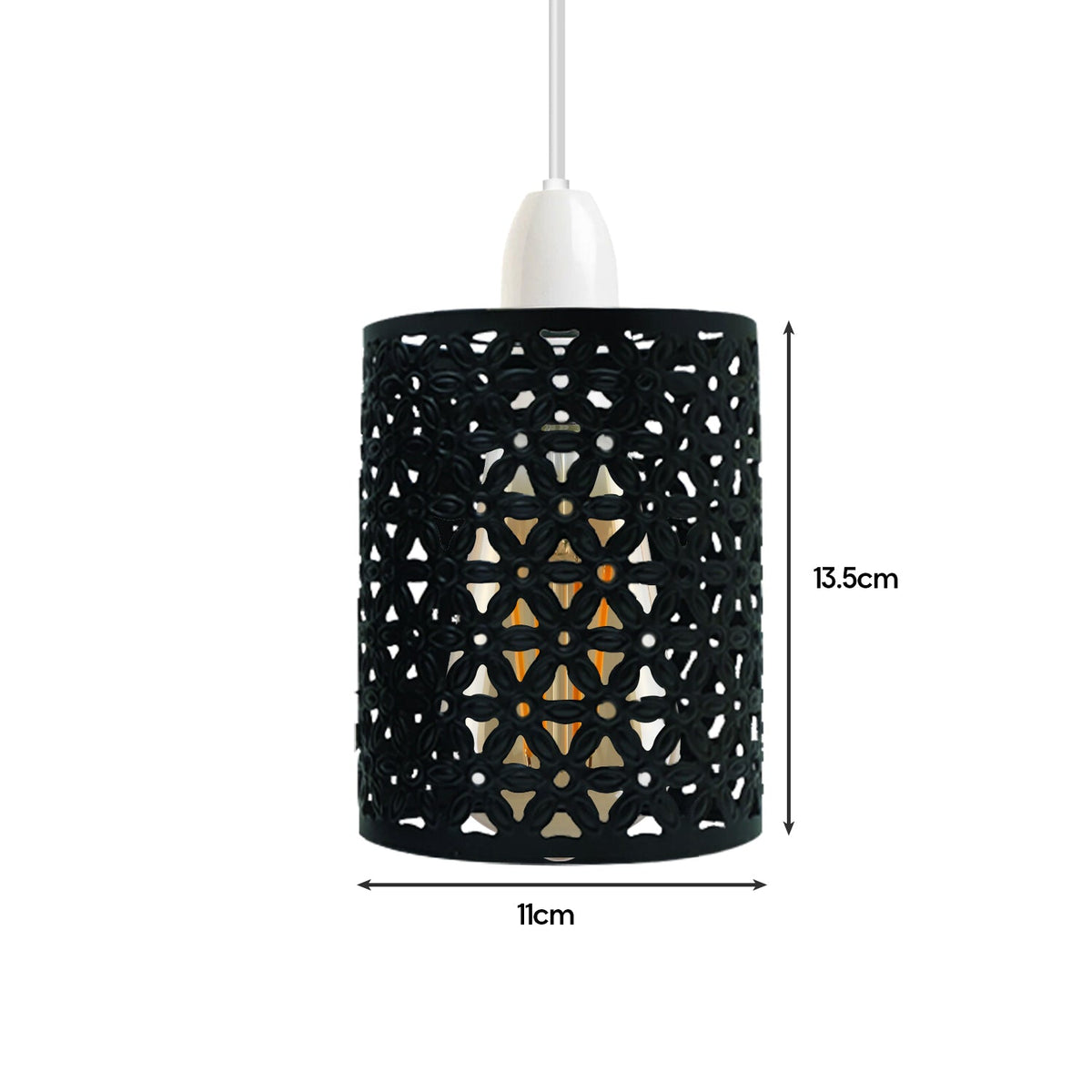 White Drum Metal Wire Cage Ceiling Pendant Lampshade~1999-2